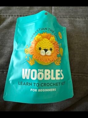 The Woobles lion crochet beginner kit Sebastian